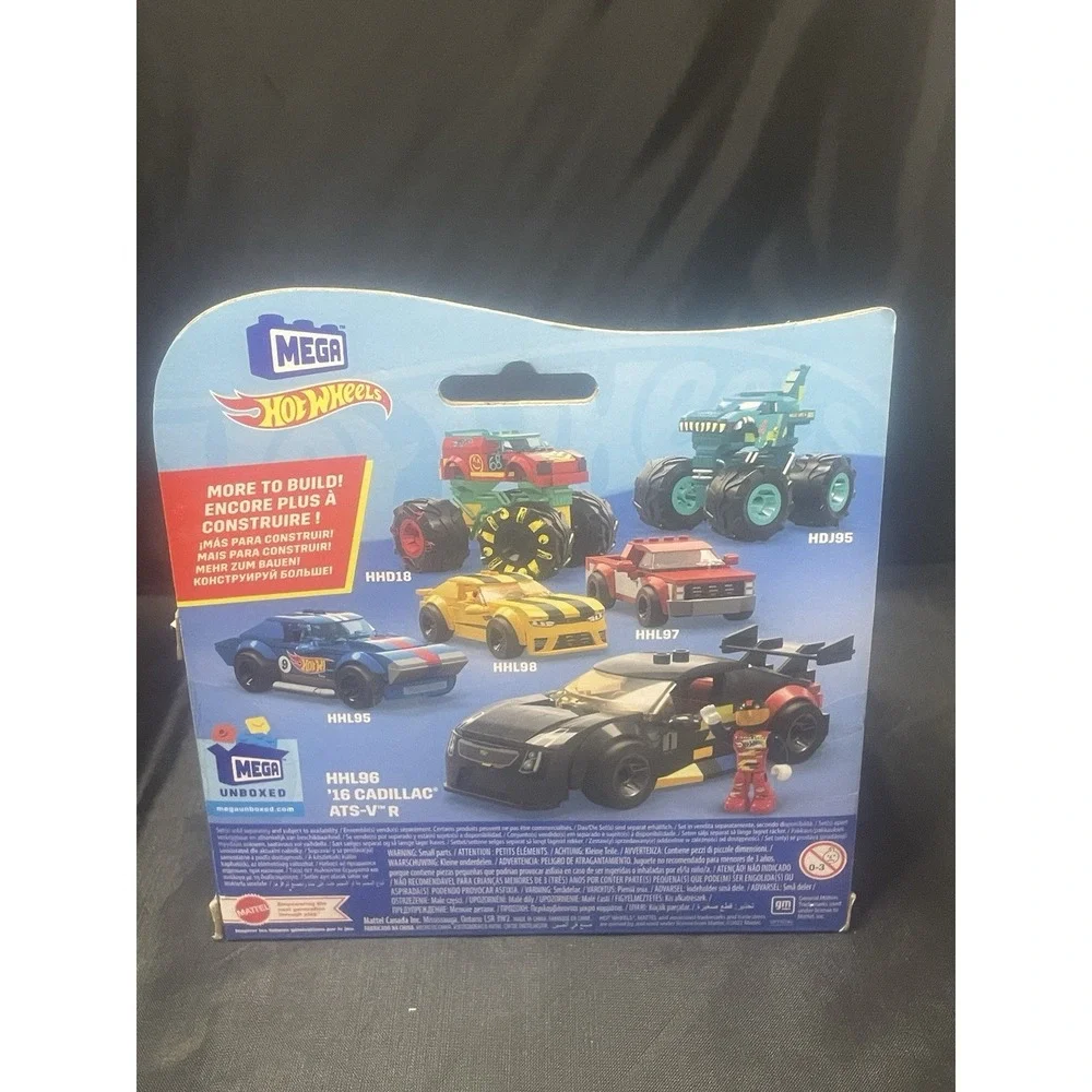 Mega Hot Wheels: 90pc '16 CADILLAC ATS-V R Building Set (2022) #HHL96‎